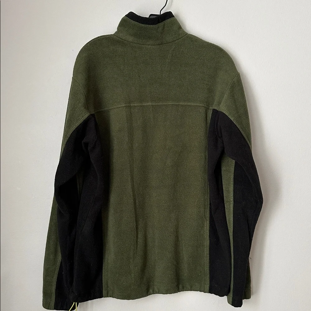 Columbia Olive and Black Fleece Jacket size L
